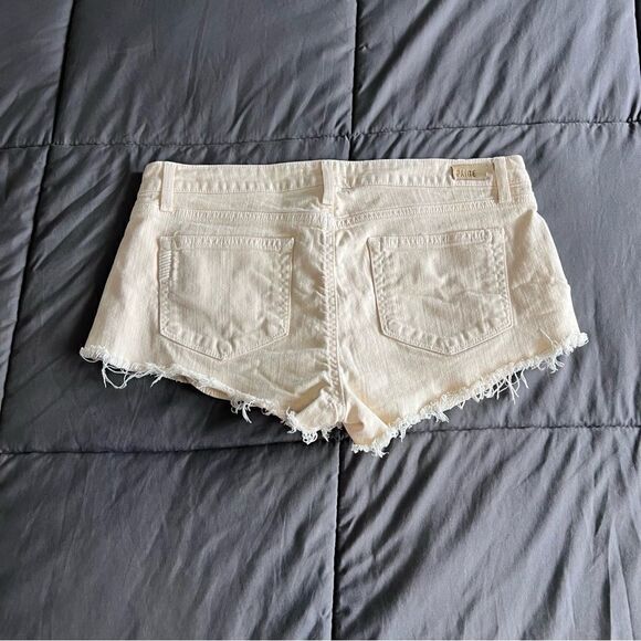 Paige Echo Park Denim Cut Off Shorts Size 29 - Picture 2 of 5